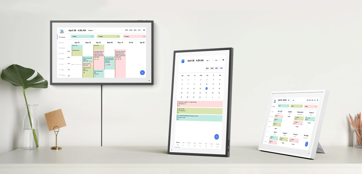 Calendario da muro? Inutile: ora c’è il display con Google Calendar